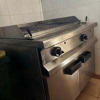 Piastra rigata fry top ristorante
