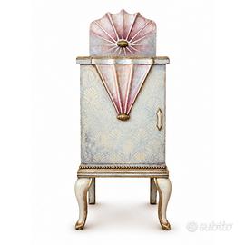 Comodino Vintage Art Noveau Conchiglia Mare Perla