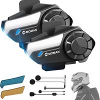 Moman Interfono Moto Coppia, H2S Auricolare Casco