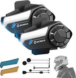 Moman Interfono Moto Coppia, H2S Auricolare Casco
