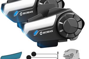 Moman Interfono Moto Coppia, H2S Auricolare Casco
