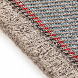 Tappeto Gan Diagonal almond - blue.