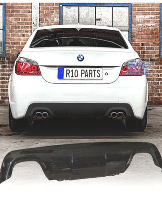 DIFFUSORE BMW E60 E61 LOOK M DOPPIA USCITA NERO LU