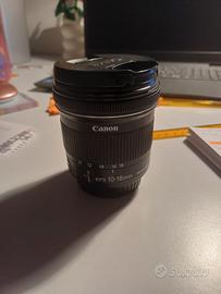 obbiettivo canon EFS 10-18mm
