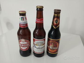 Lotto 3 Bottiglia Birra Peroni Mondiali Budweiser