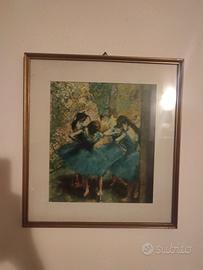 Stampa  incorniciata Ballerine in blu di Degas