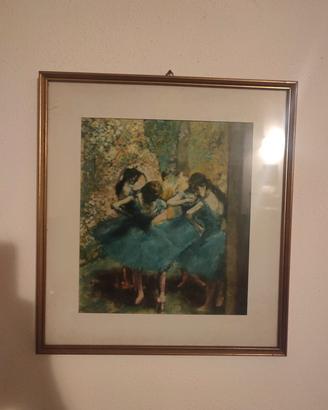 Stampa  incorniciata Ballerine in blu di Degas