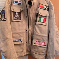 GIACCA IN PELLE MOTO DAKAR STYLE