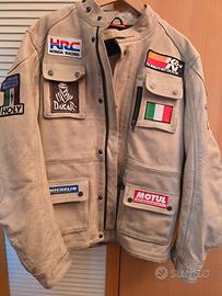 GIACCA IN PELLE MOTO DAKAR STYLE