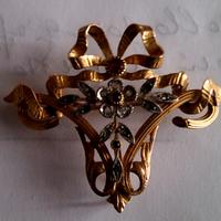 Spilla anni 50 in oro 18 kt