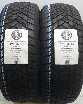 2 GOMME 195 65 15 GT RADIAL A68478