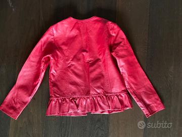 Giacca ecopelle bambina 7-8 anni