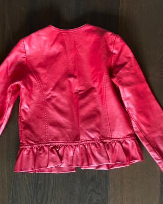Giacca ecopelle bambina 7-8 anni