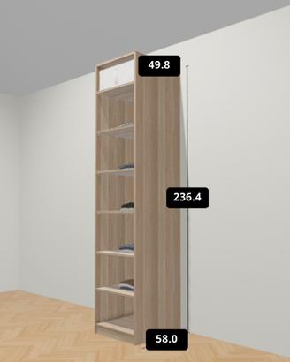 Armadio rovere PAX