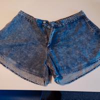 Shorts/Pantaloncini Stile Vintage Denim Acid Wash