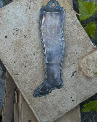 Vecchio Ex Voto gamba in argento