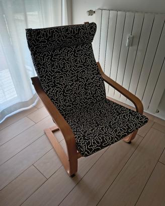 Poltrona Ikea POANG  con fodera originale 