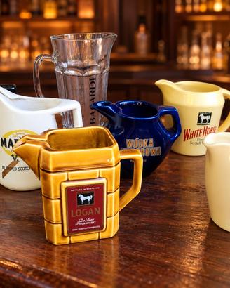 7 caraffe vintage whisky Bacardi vodka collezione