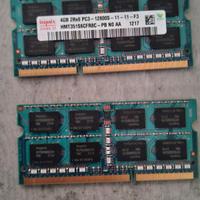 Banco Memoria Ram 4Gb x 2 Tot 8 GB Mac Laptop