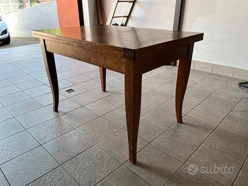 TAVOLO ALLUNGABILE IN CILIEGIO MASSELLO + SEDIE