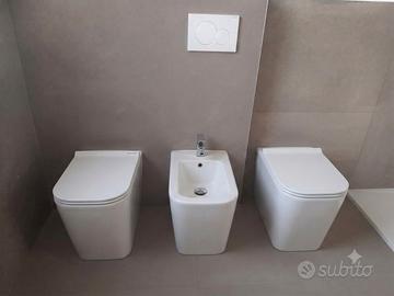  LOTTO SANITARI DA BAGNO A FILO PARETE