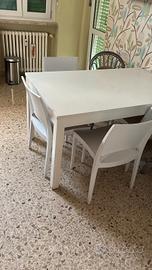 tavolo bianco allungabile 