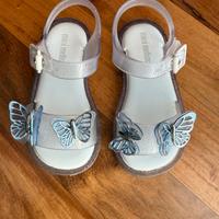 Sandali in gomma Mini Melissa con farfalle