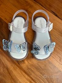 Sandali in gomma Mini Melissa con farfalle