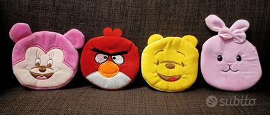 Borsellini Morbidi Peluche Cartoni Animati Nuovi