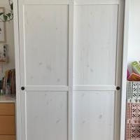 Armadio IKEA HEMNES bianco con ante scorrevoli – l