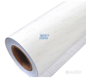 VINILE ADESIVO EFFETTO CARBONIO BIANCO