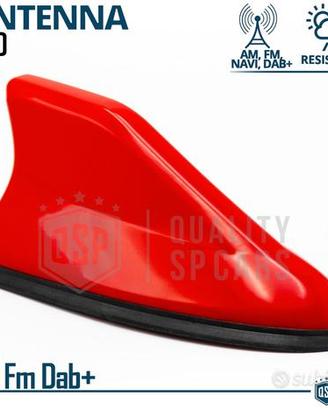 Antenna PINNA SQUALO Rossa con Gomma VERA Ricezion