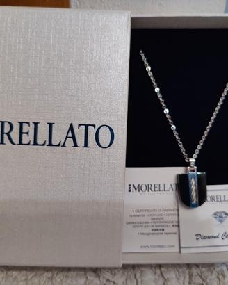 collana uomo Morellato acciaio diamante 