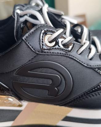 Scarpe donna Replay Sneakers Black/gold 38/37nuove