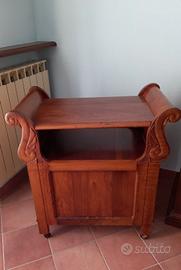 carrello in noce massiccio 