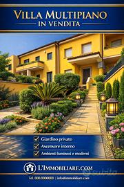 Elegante villa multipiano con ascensore interno