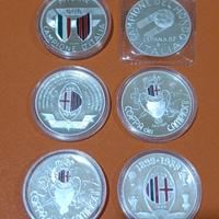 Medaglie Milan Scudetti etc. In Argento 986