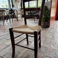 SEDIA DI LEGNO CON PAGLIA PEFFETTA