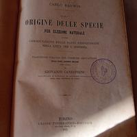 C.Darwin Sull'origine delle specie UTE 1875