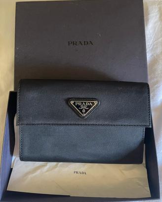 Portafoglio Prada Tessuto/Pelle Full Set e Card