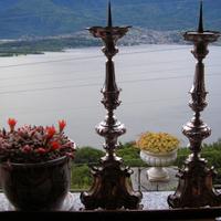 Coppia candelabri argentati