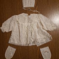 Corredino ricamato  battesimo neonato anni '60