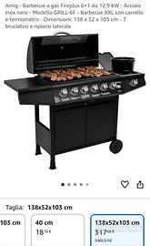 Barbecue a gas
