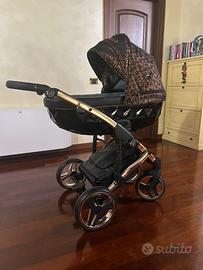 Trio Junama Zebra 3 in 1 Nero e Telaio Oro Rosa