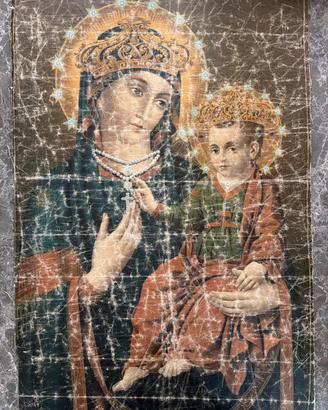 Immagine Madonan con bambino su tela