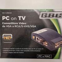 PC ON TV - CONVERTITORE DA VGA A RCA/S-VHS/VGA