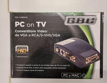 PC ON TV - CONVERTITORE DA VGA A RCA/S-VHS/VGA