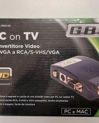 PC ON TV - CONVERTITORE DA VGA A RCA/S-VHS/VGA