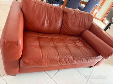 Divano NATUZZI in vera pelle - 2 posti