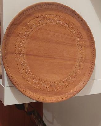 piatto in legno